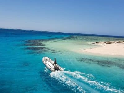 Crystal-clear waters and pristine beaches of Hamata Island Marsa Alam Trip